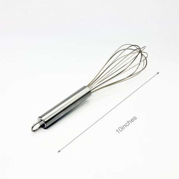 (8/10/12 Inches) Stainless Steel Egg Beater - Image 3