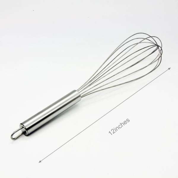 (8/10/12 Inches) Stainless Steel Egg Beater - Image 4